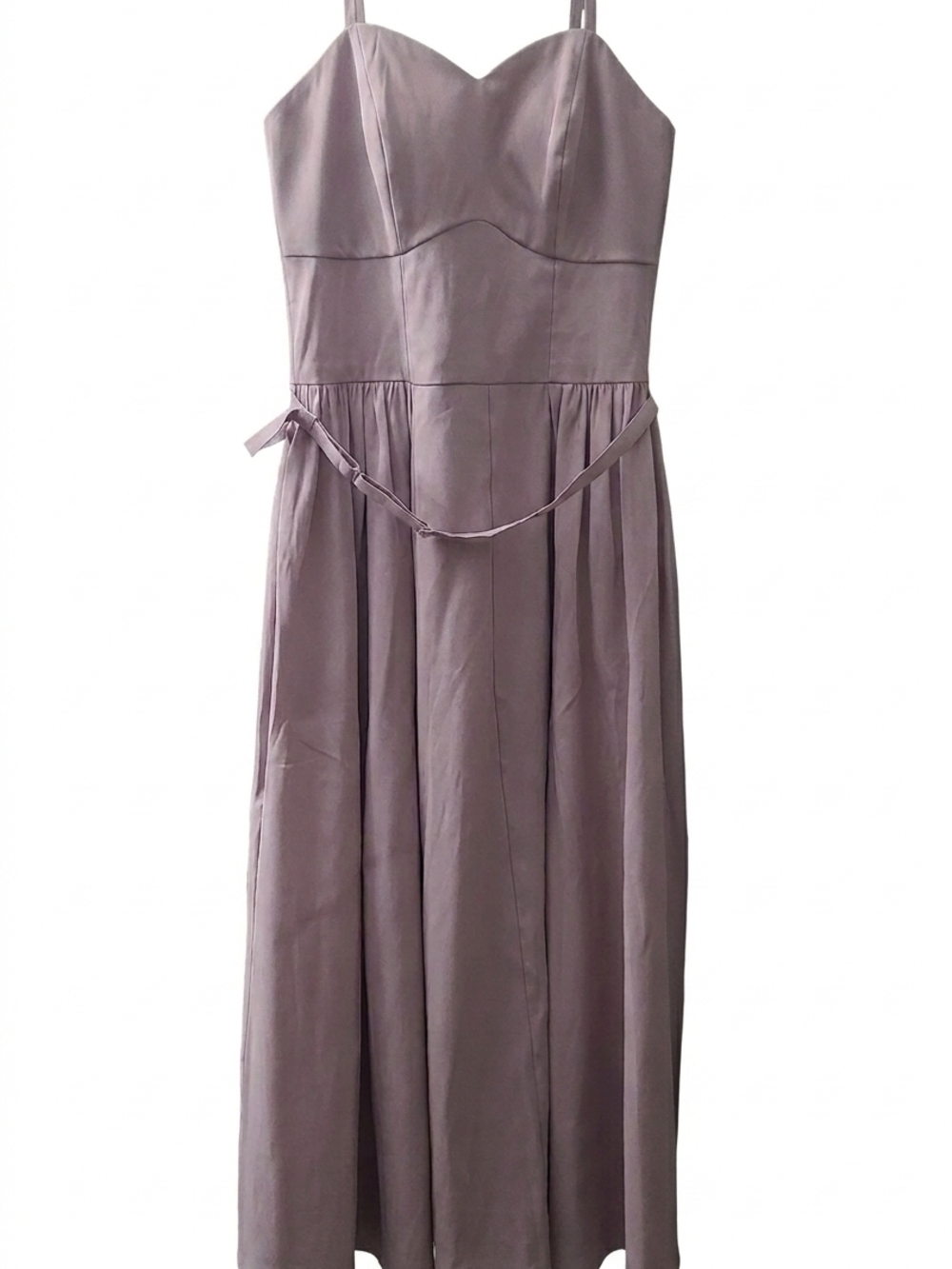 a new day Lavender Strapless Maxi Dress with Waist Tie